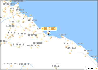 map of Malgu-ri