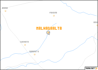 map of Malhada Alta