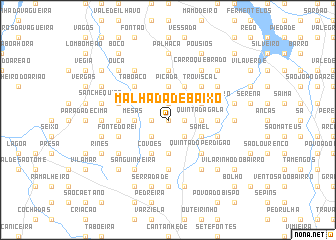 map of Malhada de Baixo