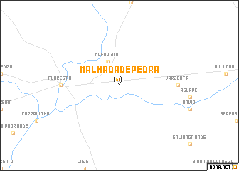 map of Malhada de Pedra