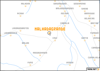 map of Malhada Grande