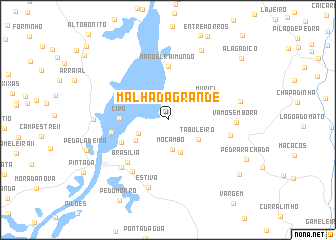 map of Malhada Grande