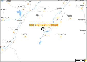 map of Malhada Redonda