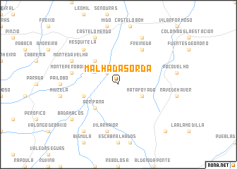 map of Malhada Sorda