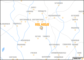 map of Malhada