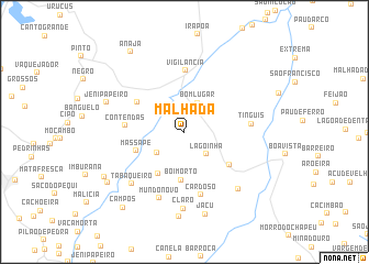 map of Malhada