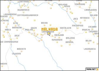 map of Malhada