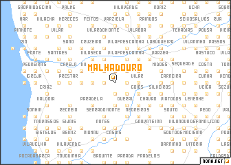 map of Malhadouro