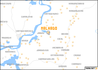 map of Malhado