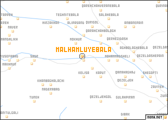 map of Malḩamlū-ye Bālā