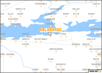map of Mälhammar