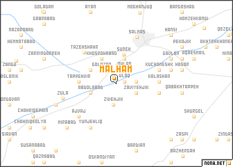 map of Malḩam