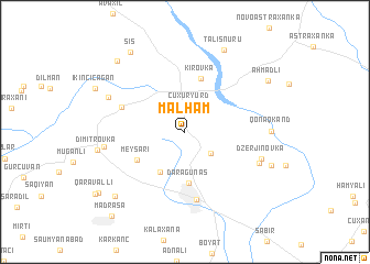 map of Mǝlhǝm