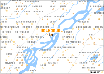 map of Malhānwāl