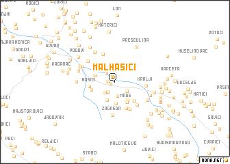 map of Malhašići