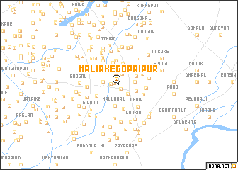 map of Maliake Gopāipur