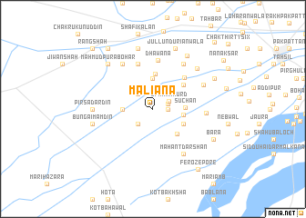 map of Maliāna