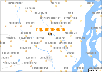 map of Mālibāri Khurd