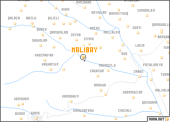 map of Malıbǝy