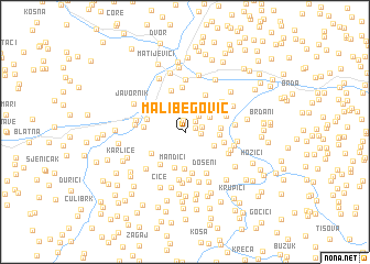 map of Mali Begović