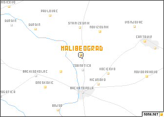 map of Mali Beograd