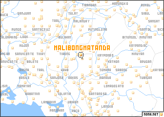 map of Malibong Matanda