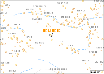 map of Mali Brić