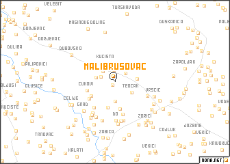 map of Mali Brusovac