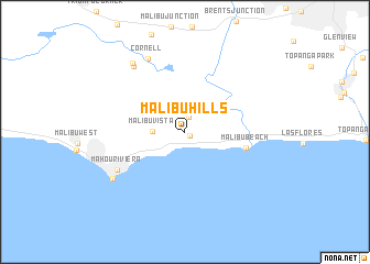 map of Malibu Hills