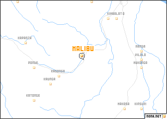 map of Malibu