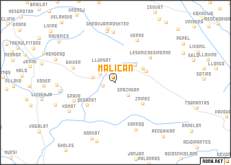map of Maliçan