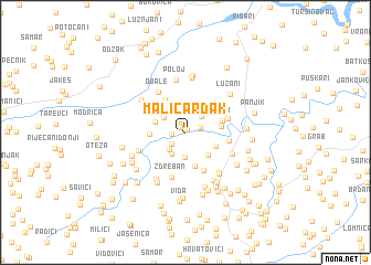 map of Mali Čardak