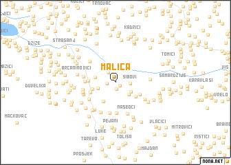 map of Malića