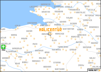 map of Mali Čentur