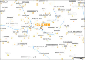 map of Mālīcheh