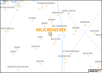 map of Malīch-e Kūchek