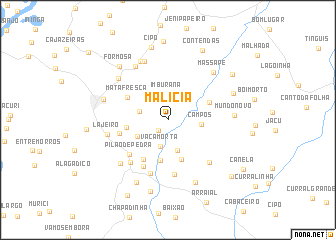 map of Malícia