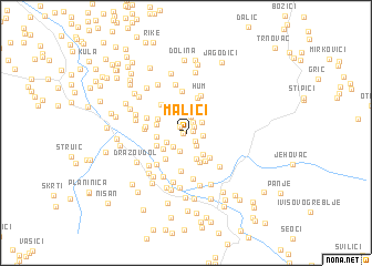 map of Malići