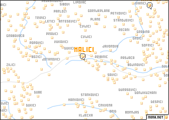 map of Malići