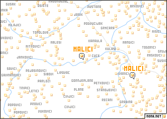 map of Malići