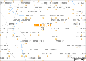 map of Malicourt