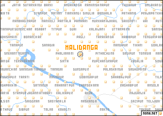 map of Mālidānga