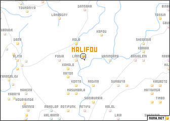 map of Malifou