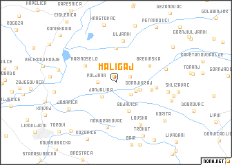 map of Mali Gaj