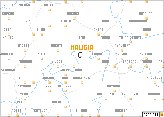 map of Maligia