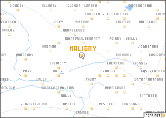 map of Maligny