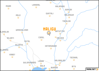 map of Maligu