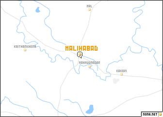 map of Malīhābād