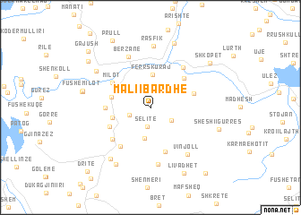 map of Mali i Bardhë