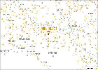 map of Mali Ilići